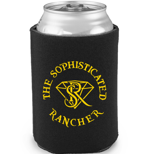 SR Black/Gold Koozie